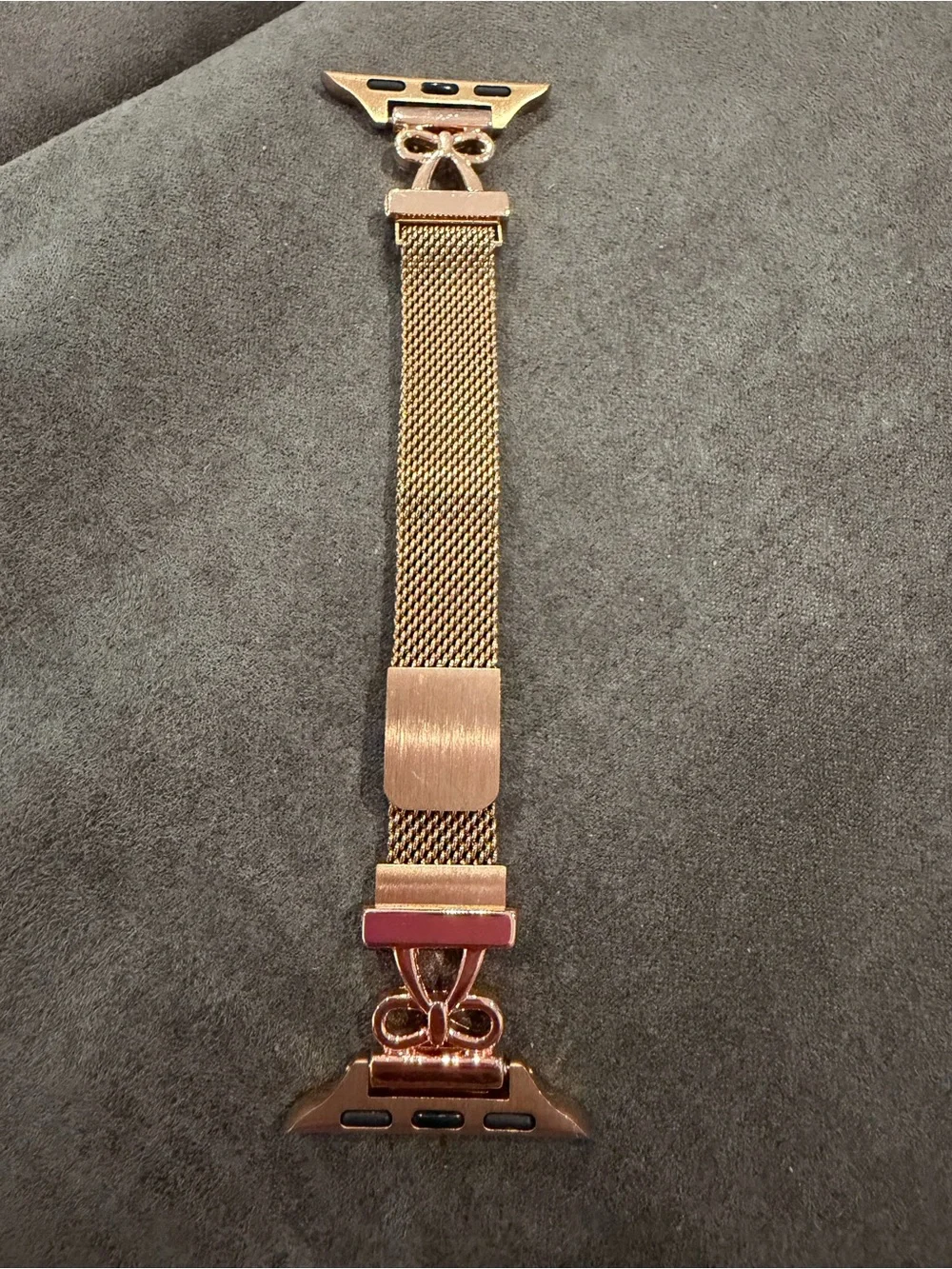 Rose Gold Mesh Watch Band Strap for Apple Watch 38-49mm